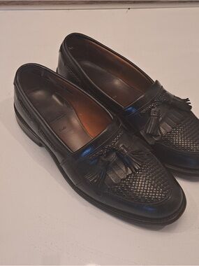 Allen Edmonds “Cody” Black Tassel Leather Loafers